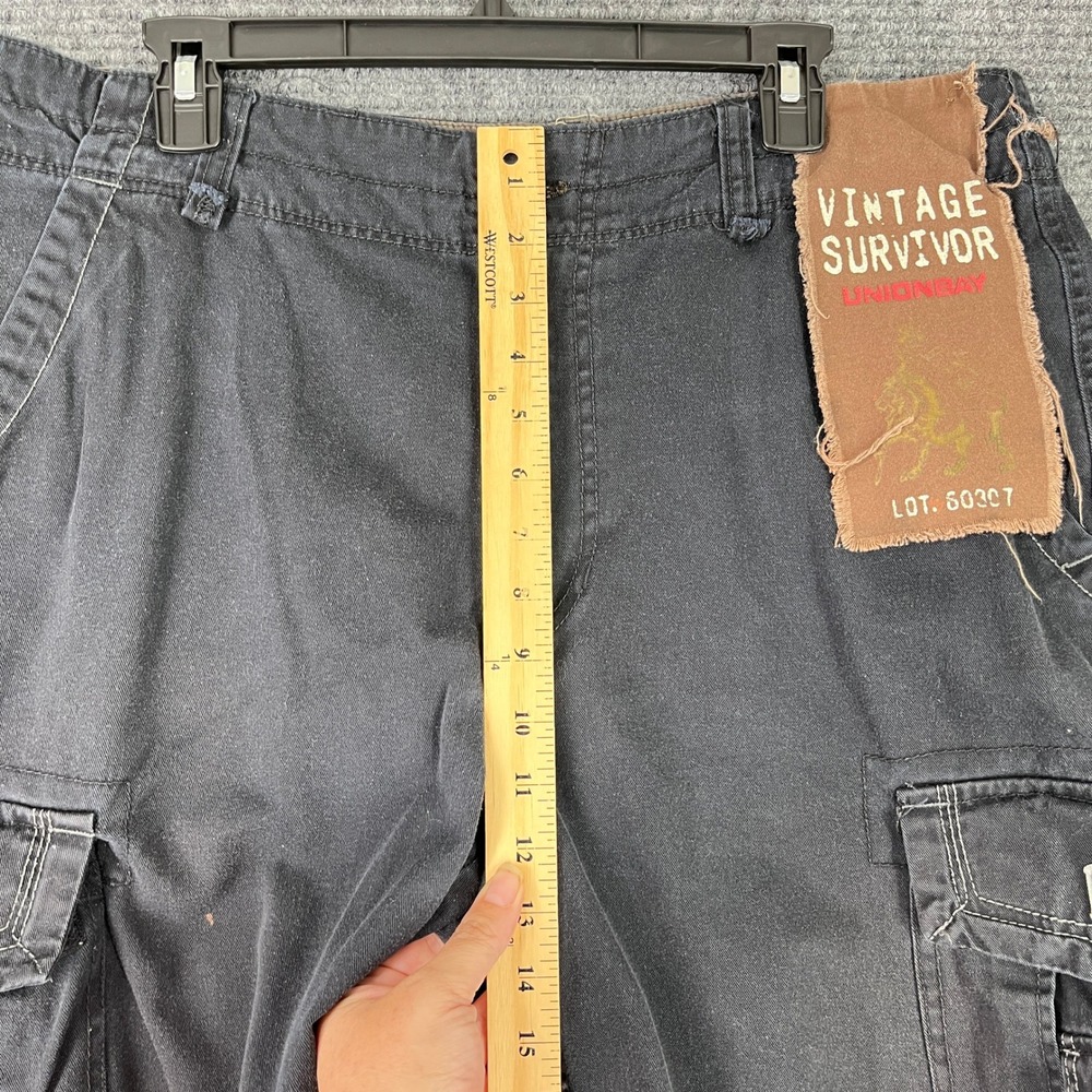 Unionbay Cargo Shorts Men 34 Grunge Y2K Utility Street Tactical Vintage Survivor - Picture 9 of 13